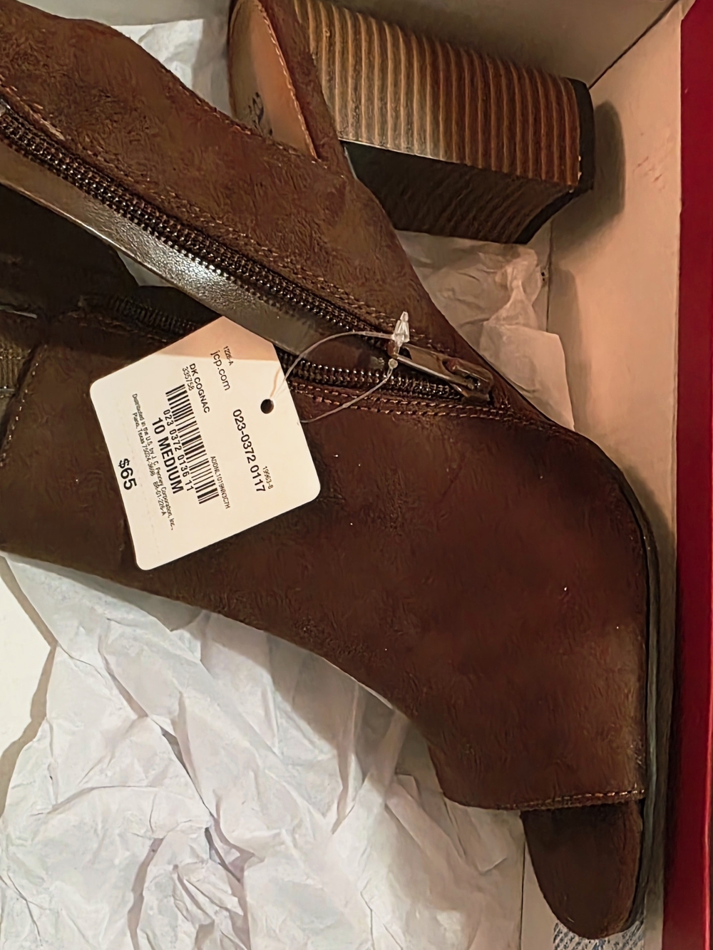 a.n.a. Brown Suede Block Heel Sandal - Picture 2 of 4